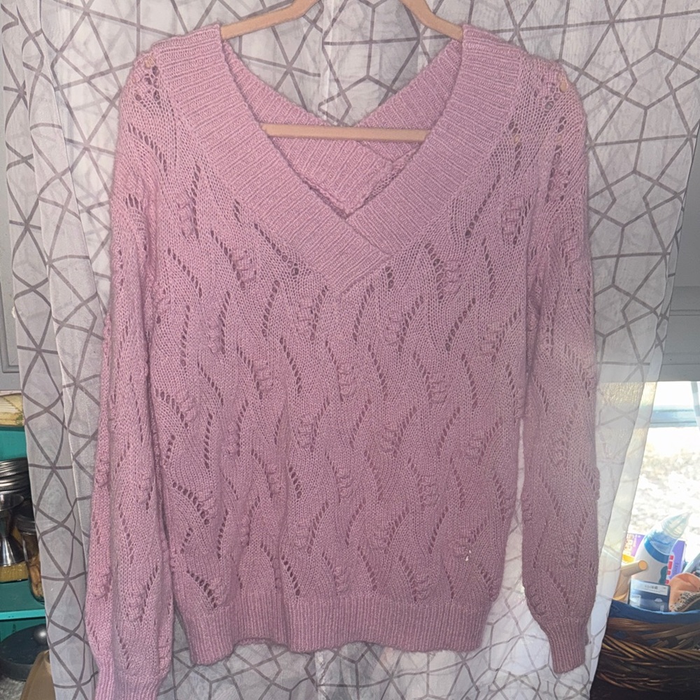 Heartloom Lavender V-Neck Sweater